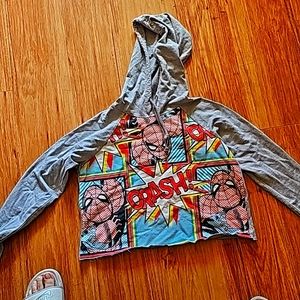 Crop top Spiderman sweater